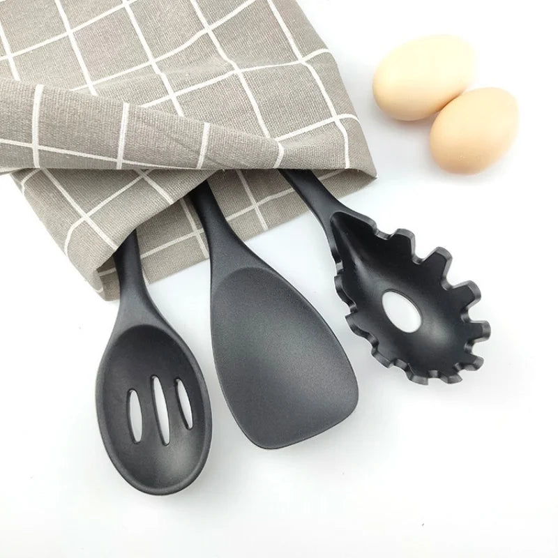 10 Piece Silicone Kitchen Utensil Set Nonstick Heat Resistant Cookware - 5