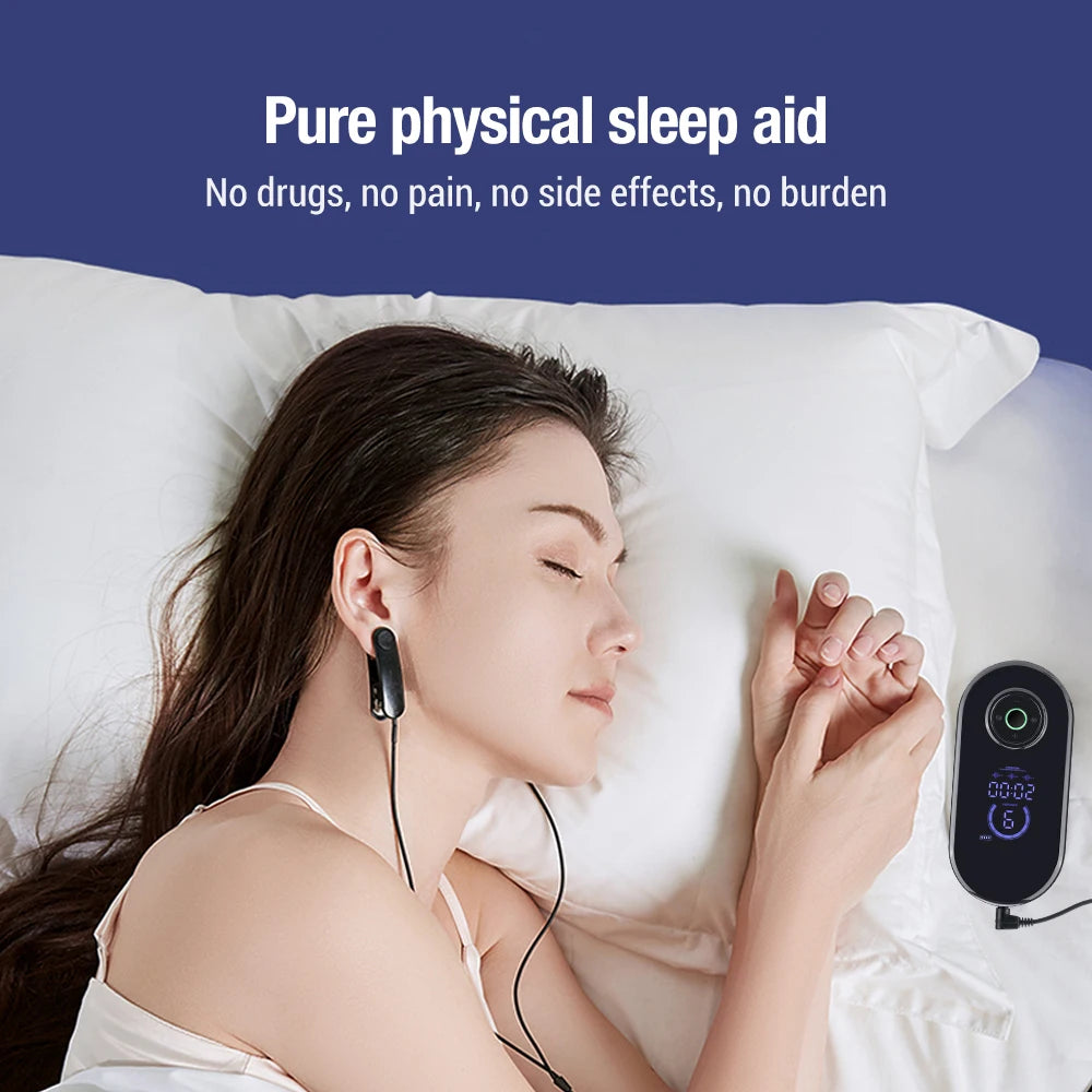 Handheld CES Sleep Aid Device Insomnia Relief Palm Massager