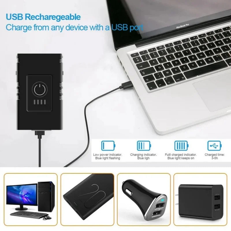 USB Rechargeable LED Bike Light 1000LM MTB Bicycle Headlight Front Lamp