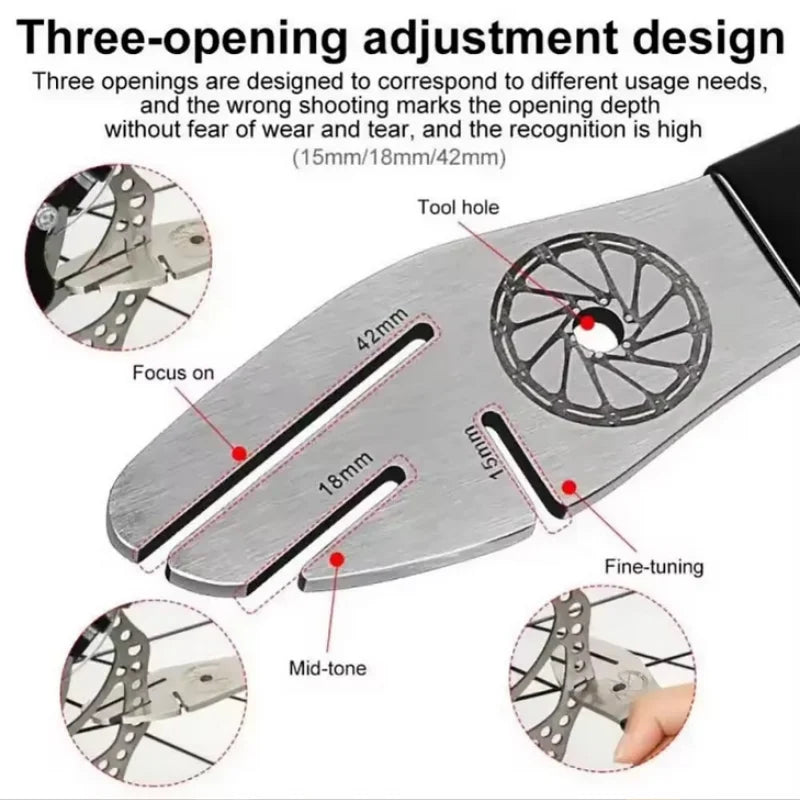 Bicycle Disc Brake Rotor Alignment Tool MTB Truing Correction Wrench - 4