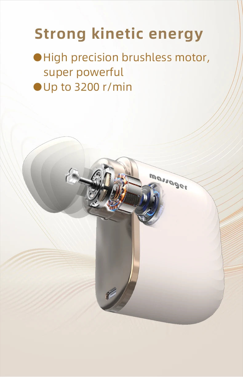 Mini Pocket Fascia Gun Portable Muscle Relaxation Massager