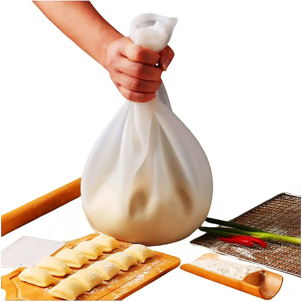Food Grade Silicone Dough Kneading Bag Non Stick Flour Mixer Pouch - 17