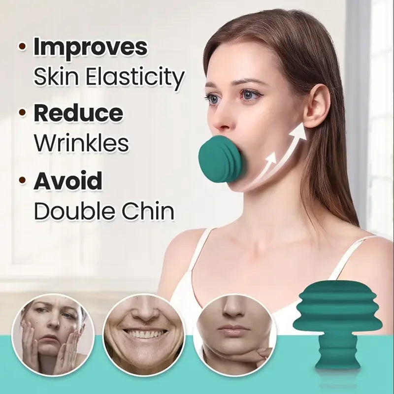 Portable Jawline Exerciser Face Slimming and Neck Toning Trainer