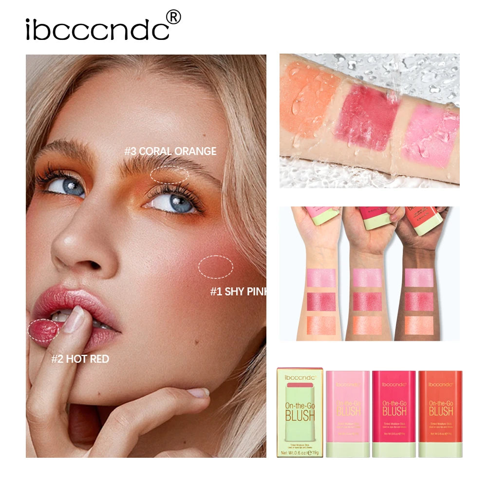Korean Blush Stick Matte Cream Blusher & Tinted Makeup Stick