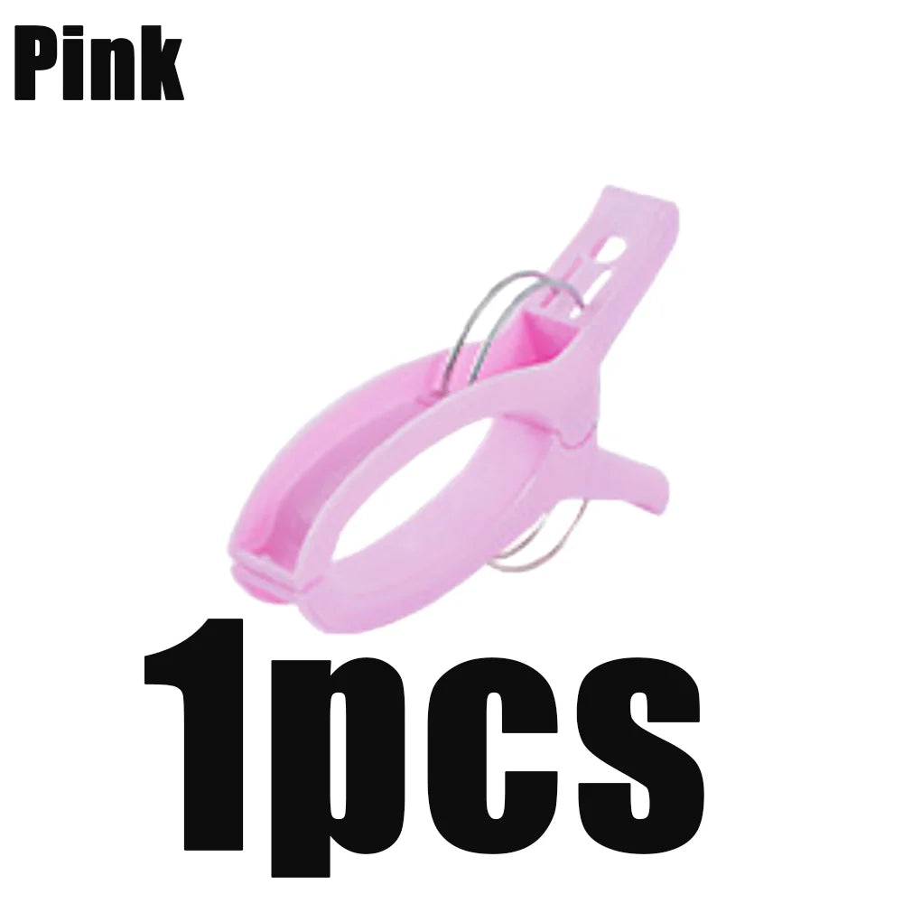 Large Beach Towel Clips Heavy Duty Non Slip Plastic Lounger Pegs - 16