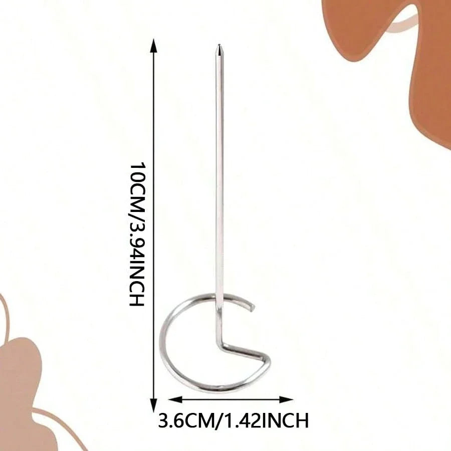 Stainless Steel Kabob Skewers Reusable BBQ Grilling Sticks Set - 3