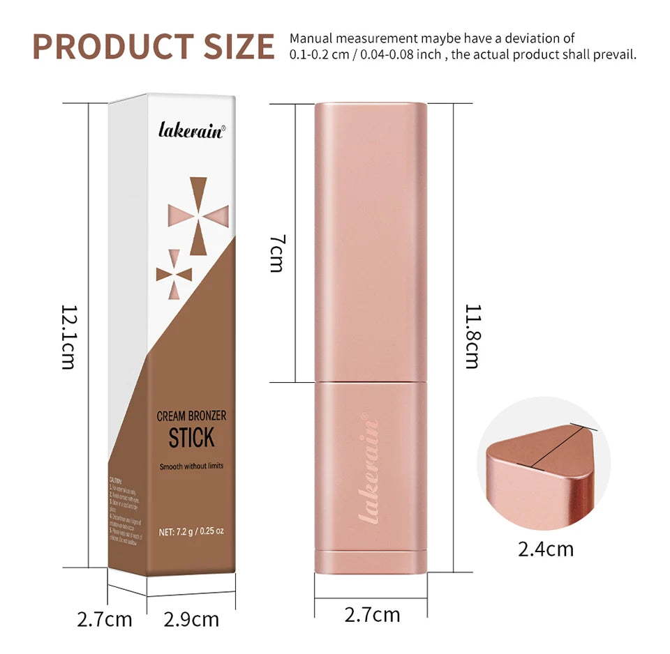 2 in 1 Cream Bronzer and Contour Stick Makeup - 17