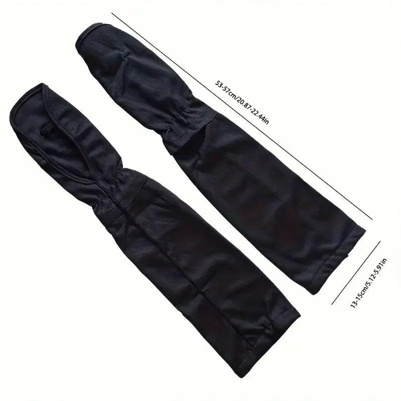 Women Sun Protection Arm Sleeves Breathable UV Cooling Driving Gloves - 5