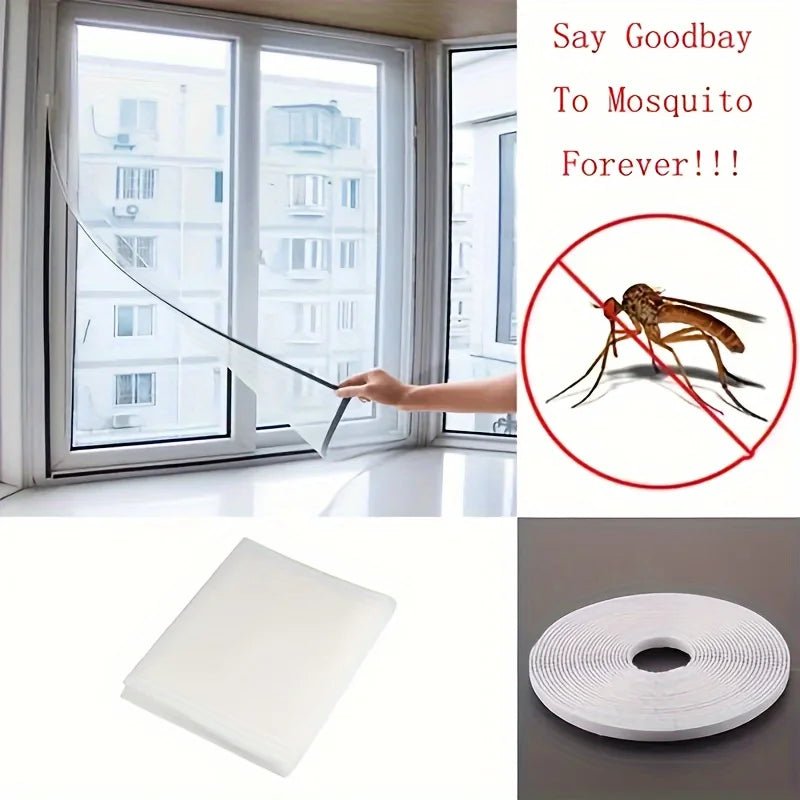 Velcro Anti-Mosquito Window Screen Self-Adhesive Invisible Mesh Curtain - 11