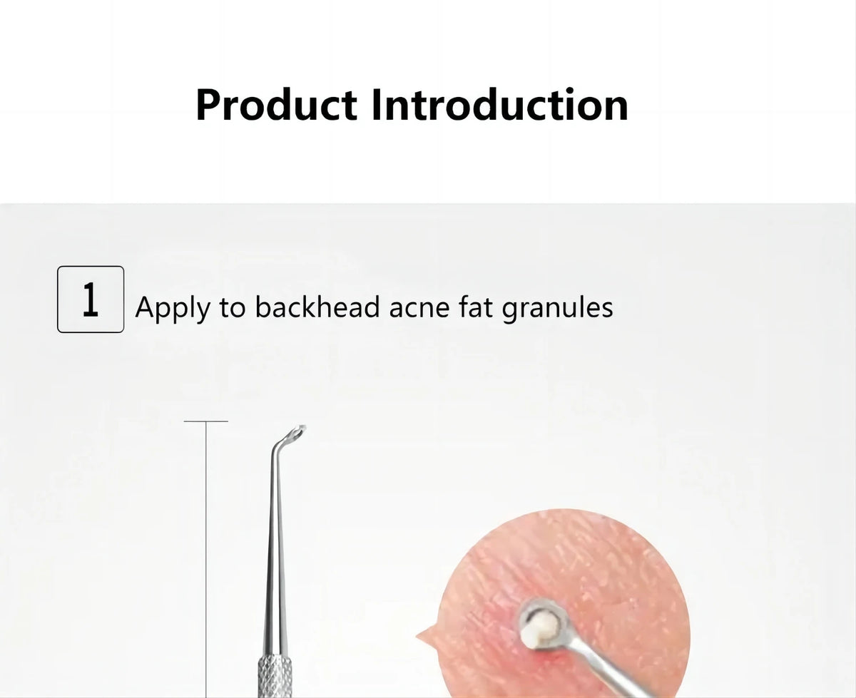Stainless Steel Blackhead Remover Tool Kit Pimple Extractor