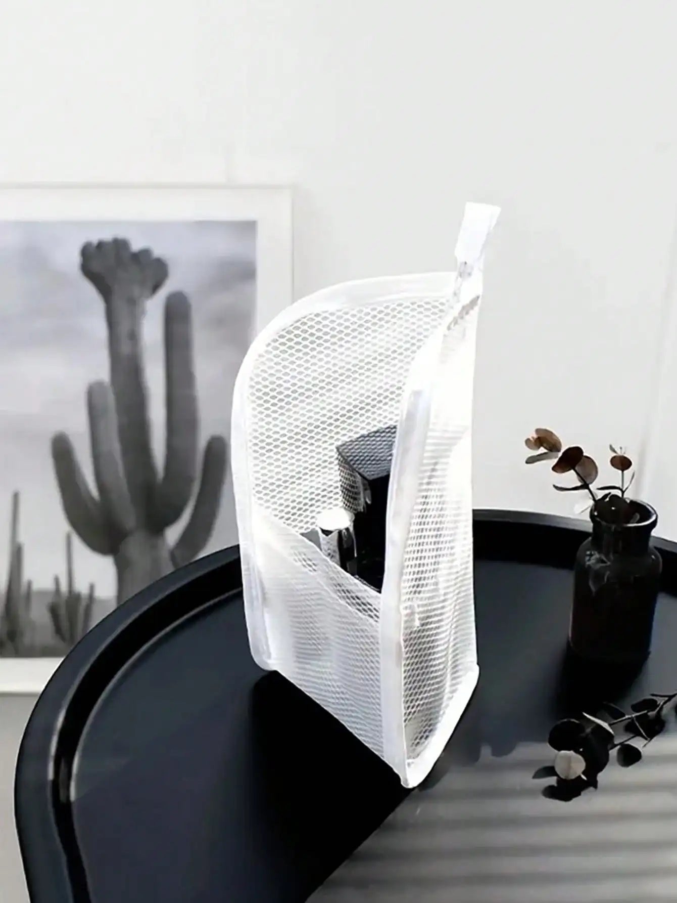Portable Mesh Travel Toiletry Bag Makeup Organizer Pouch for Cosmetics - 16