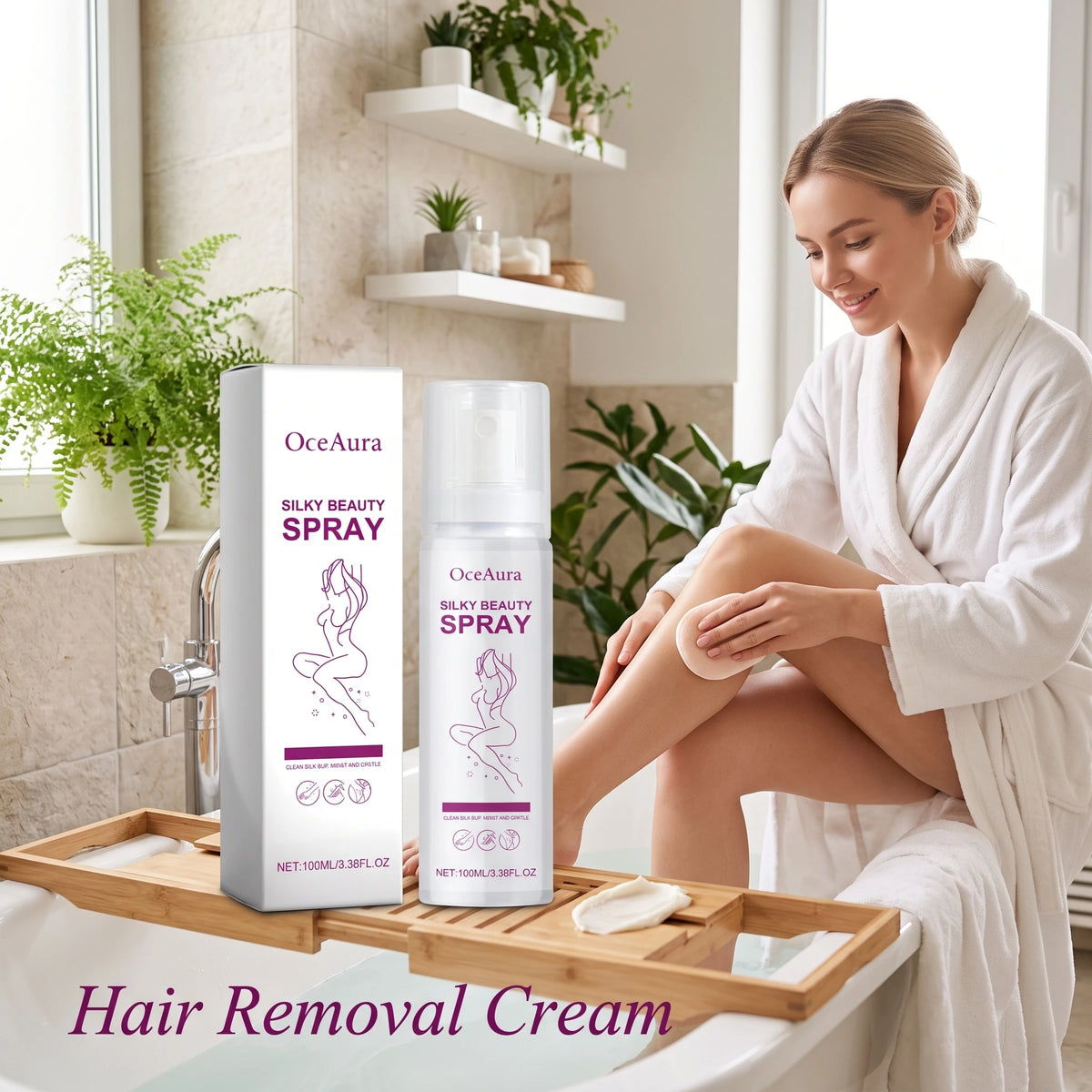OceAura Body Hair Removal Spray Depilatory Mousse