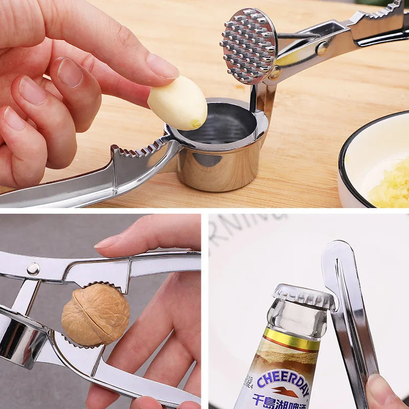 Zinc Alloy Garlic Press Crusher Mincer Kitchen Tool Manual Smasher - 13