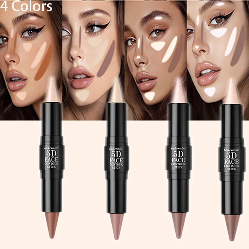 Dual-Ended Contour & Highlighter Stick Waterproof Face Bronzer - 1