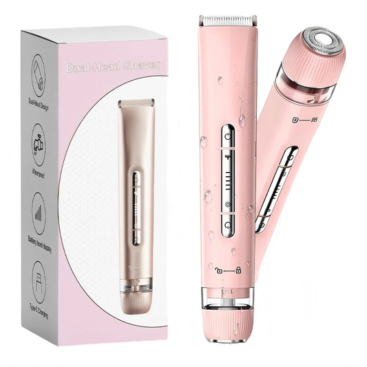 Waterproof Bikini Trimmer 2 in 1 Lady Shaver Hair Remover