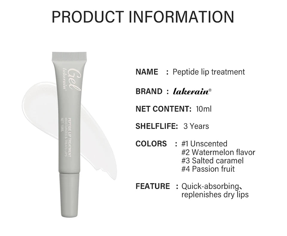 Peptide Moisturizing Lip Balm and Treatment Gel