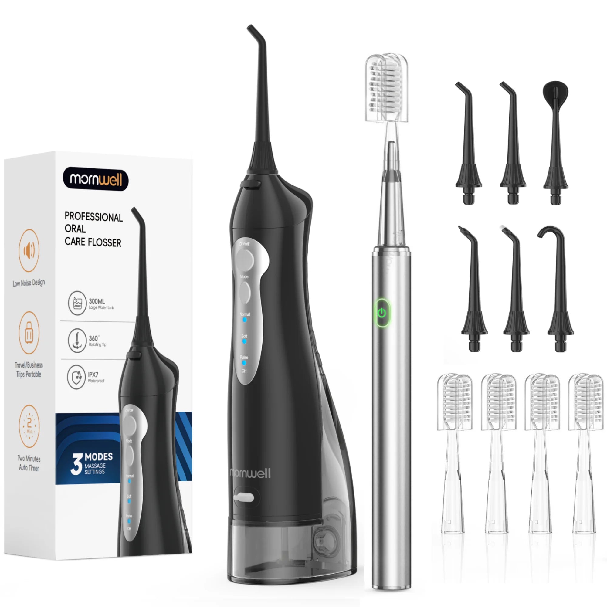 Water Flosser And Electric Toothbrush Combo Oral Irrigator Kit - 25