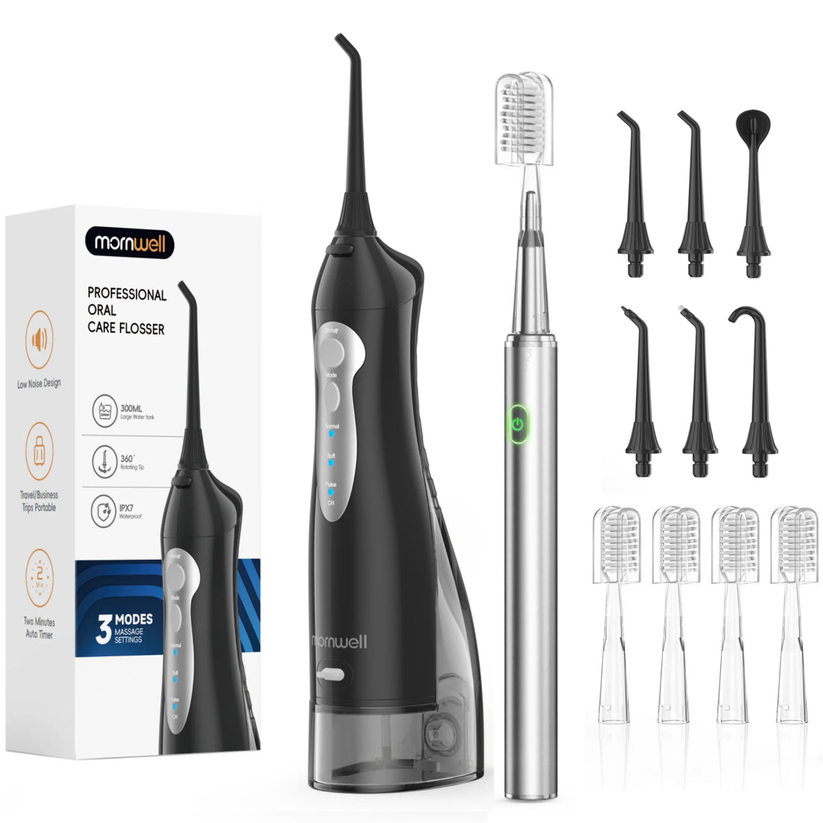 Water Flosser And Electric Toothbrush Combo Oral Irrigator Kit