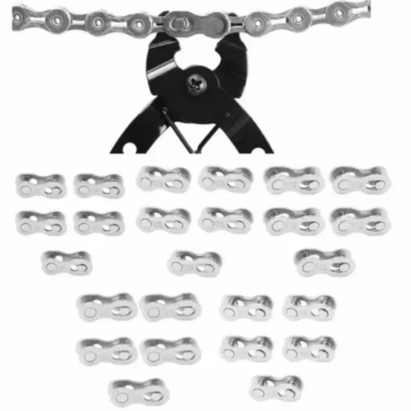5 Pair Gold Bicycle Chain Quick Link Connector for 6 to 12 Speed Bikes - 5