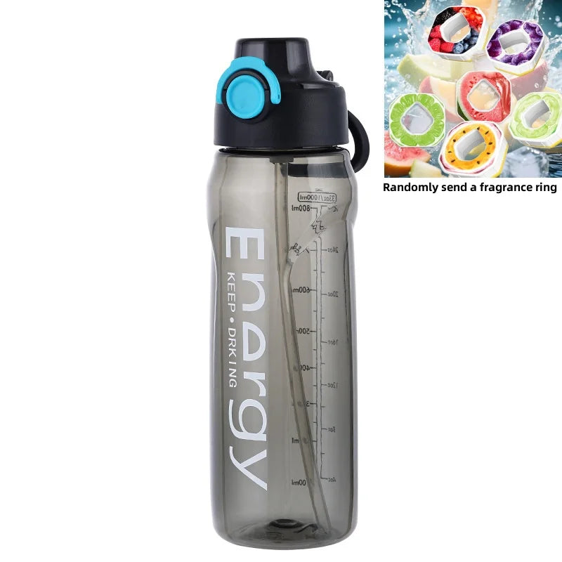 1000ml Fruit Flavored Water Bottle Gradient Sport Hydration Jug