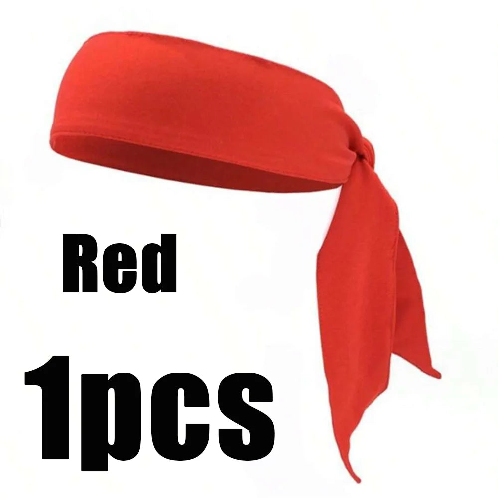Unisex Sweatband Sports Headband Moisture Wicking Athletic Hair Tie