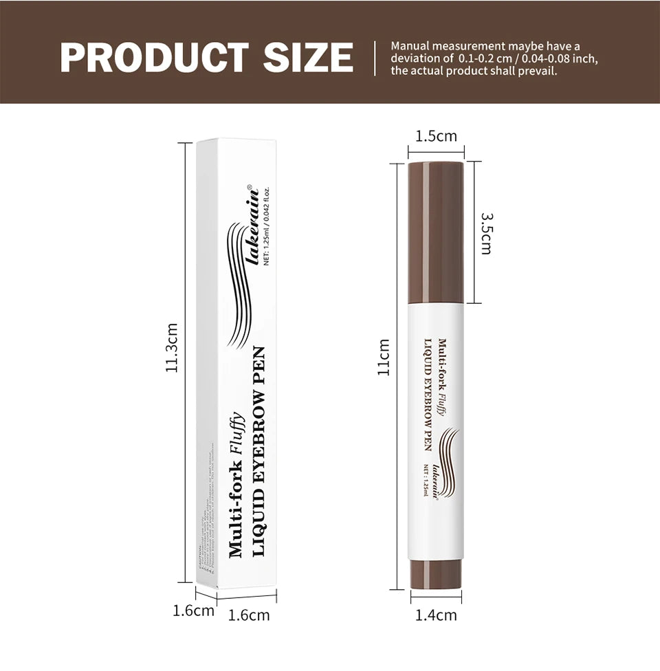 Waterproof Liquid Eyebrow Pencil Multi Fork Tattoo Pen - 18