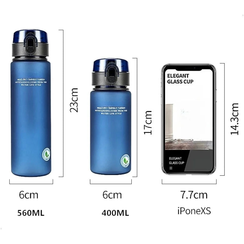 Leak Proof Sports Water Bottle BPA Free Portable Hiking Gym Jug