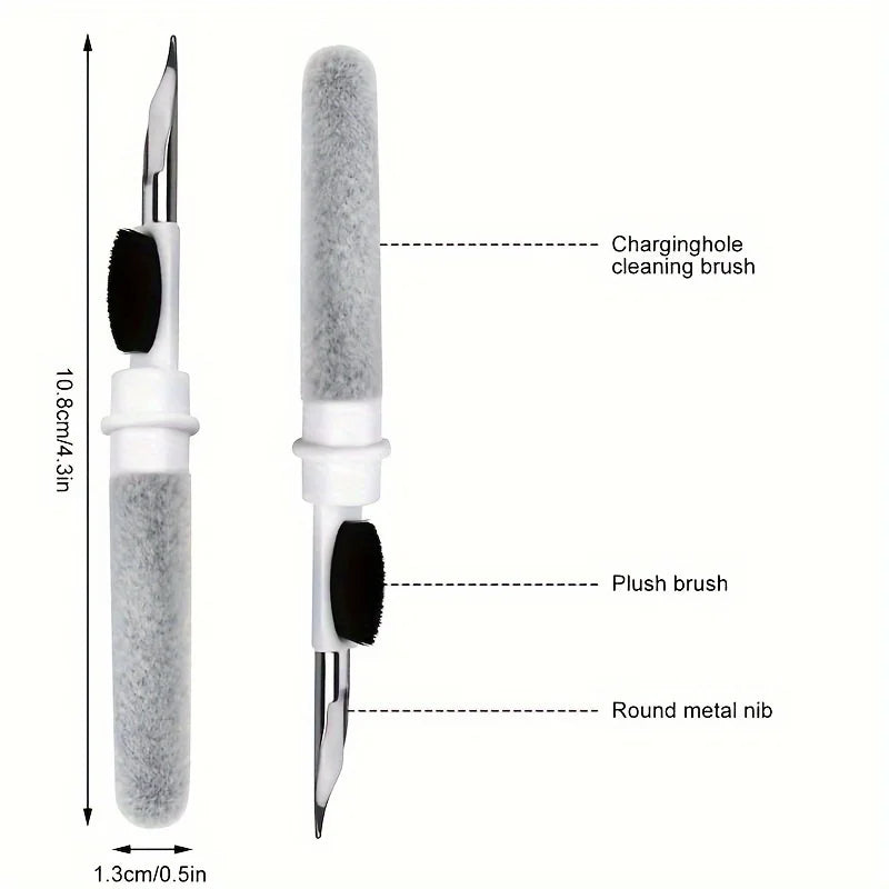 Bluetooth Earbuds Cleaning Pen Multipurpose Earphone Case Dust Brush - 6
