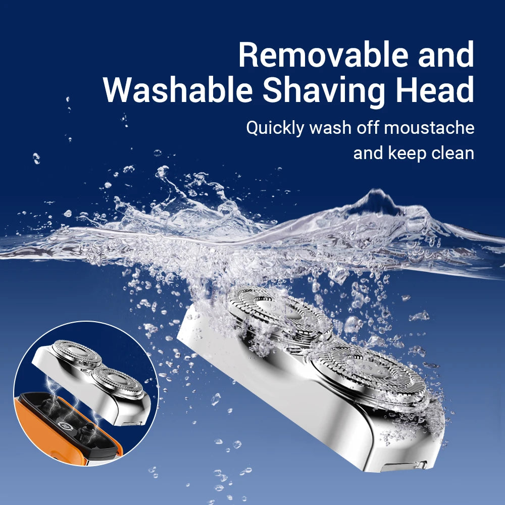 Mini Electric Shaver Portable Rechargeable Wet Dry Razor - 10