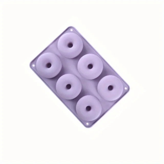 Silicone Donut Mold 6 Cavity Nonstick Baking Pan for Cakes and Pastries - 26