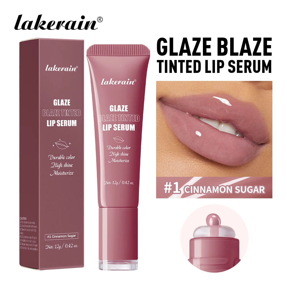 Lakerain Tinted Lip Serum Gloss Moisturizing Balm - 19