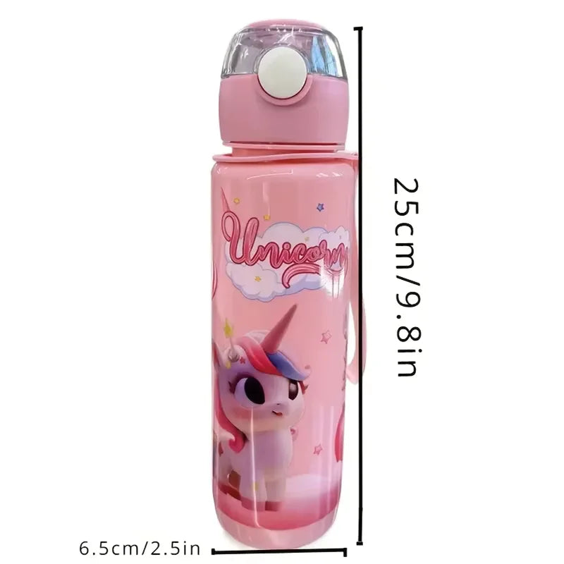 Cute Unicorn Space Cup BPA Free Portable Water Bottle for Kids 700ml - 2