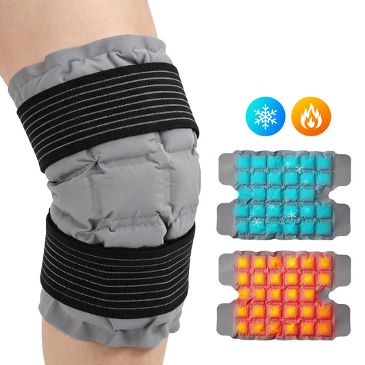 Portable Knee Ice Pack Wrap Hot Cold Compress Support