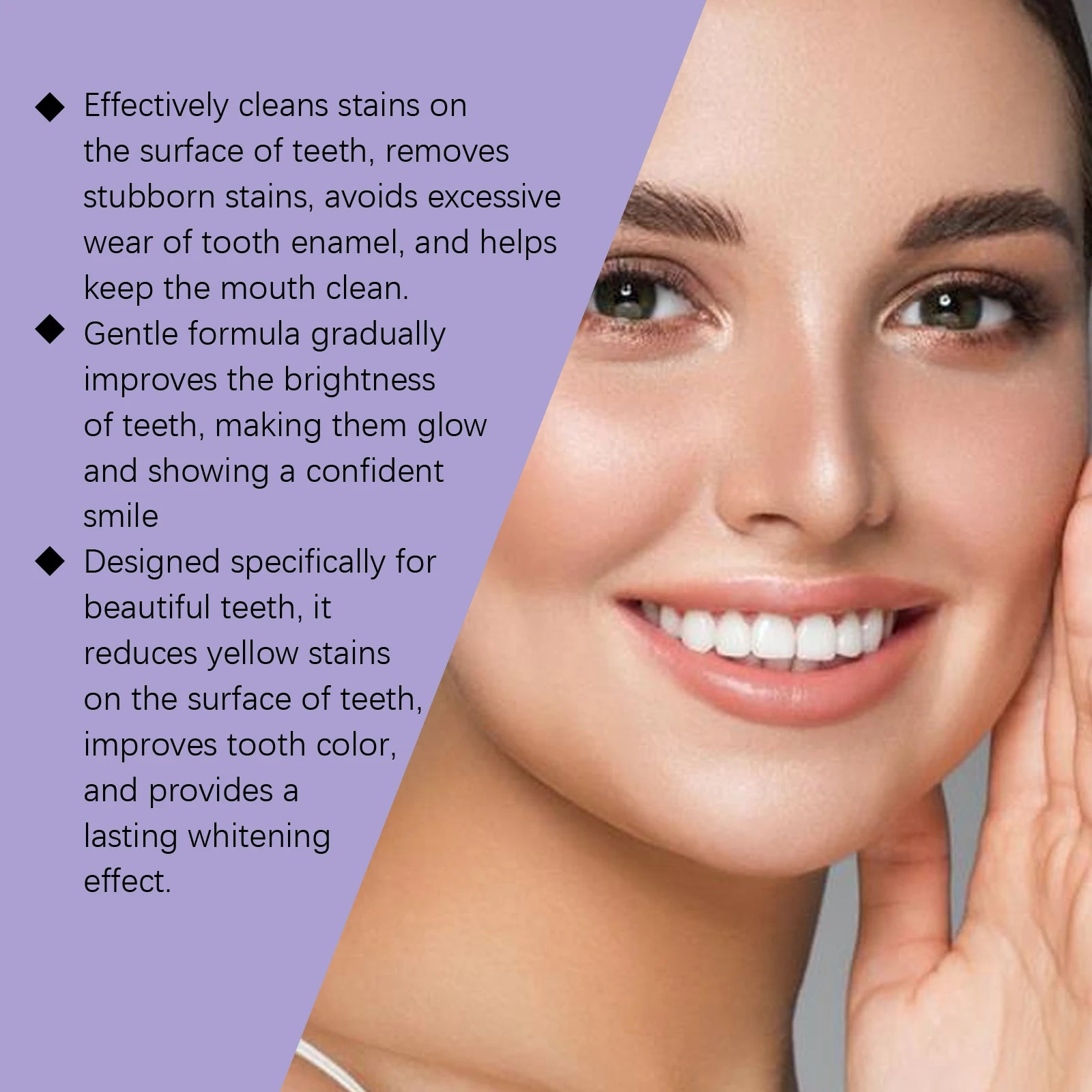 Teeth Whitening Strips Peroxide Free Stain Removal Bleaching Tool - 10