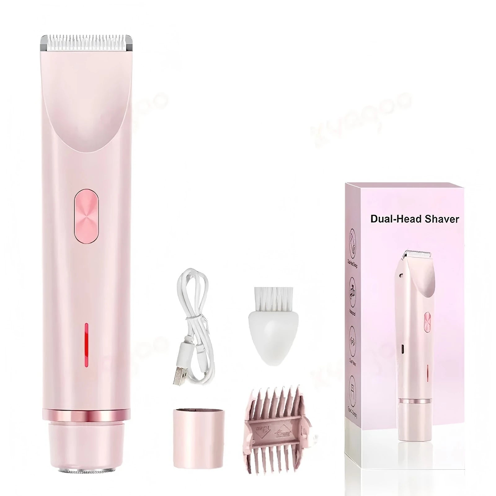 2 in 1 Women Electric Razor Bikini Trimmer Face Shaver Hair Removal - 19