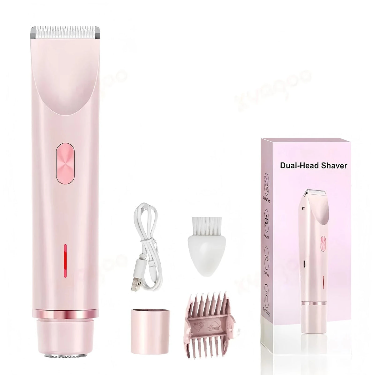 2 in 1 Women Electric Razor Bikini Trimmer Face Shaver Hair Removal