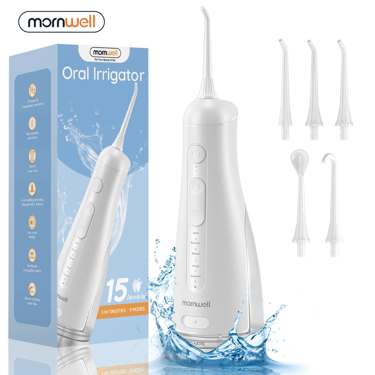 Water Flosser Cordless Oral Irrigator Teeth Cleaner