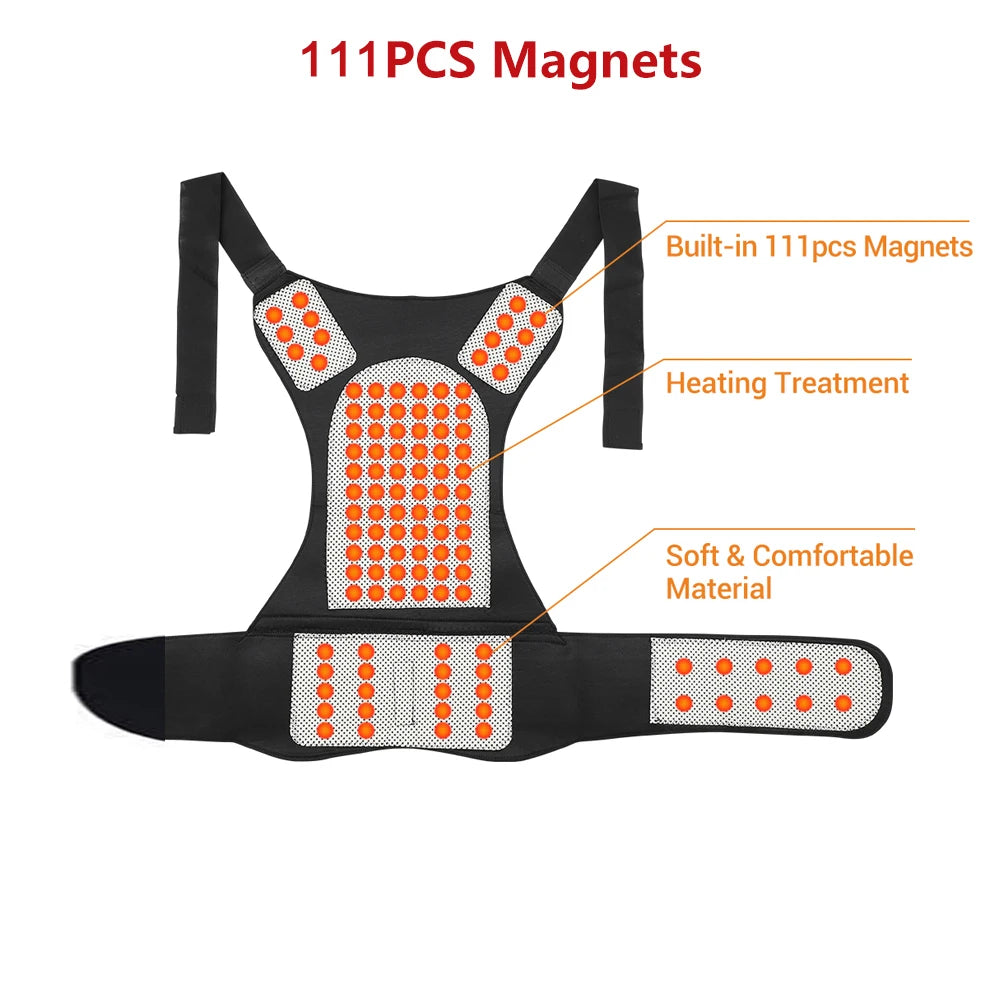 Tourmaline Magnetic Self Heating Back Waist Vest Brace