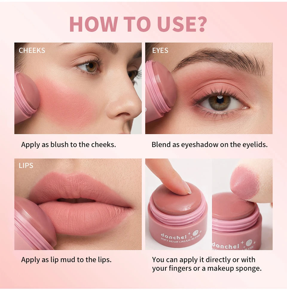 Soft Cream Blush Makeup Smooth Multi-Use Blushes - 16