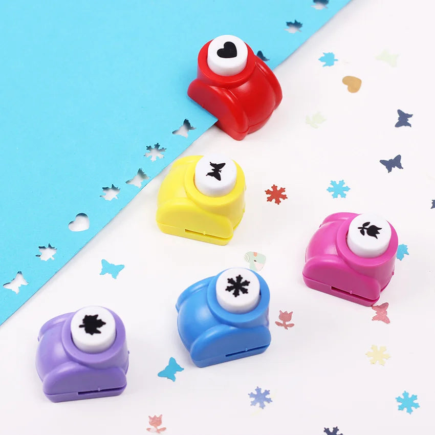 Mini Scrapbook Hole Punch Set DIY Embossing Cutter for Paper Crafts - 4