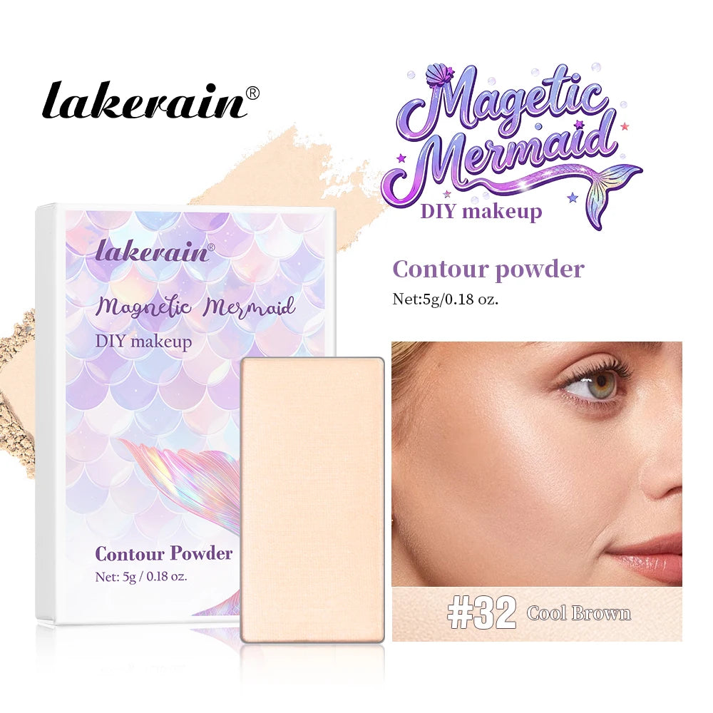 Lakerain Magnetic Mermaid Eyeshadow Makeup Palette DIY Beauty Kit - 31