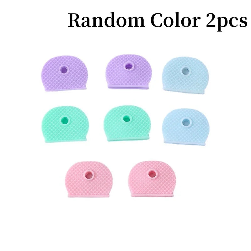 Silicone Key Covers Protective Cap Set for Keyring Identification - 12