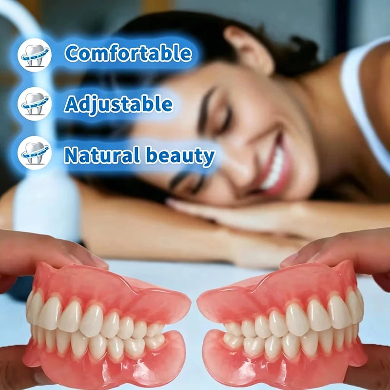 Silicone Fake Teeth Natural Cosmetic Dentures Smile Enhancer - 9