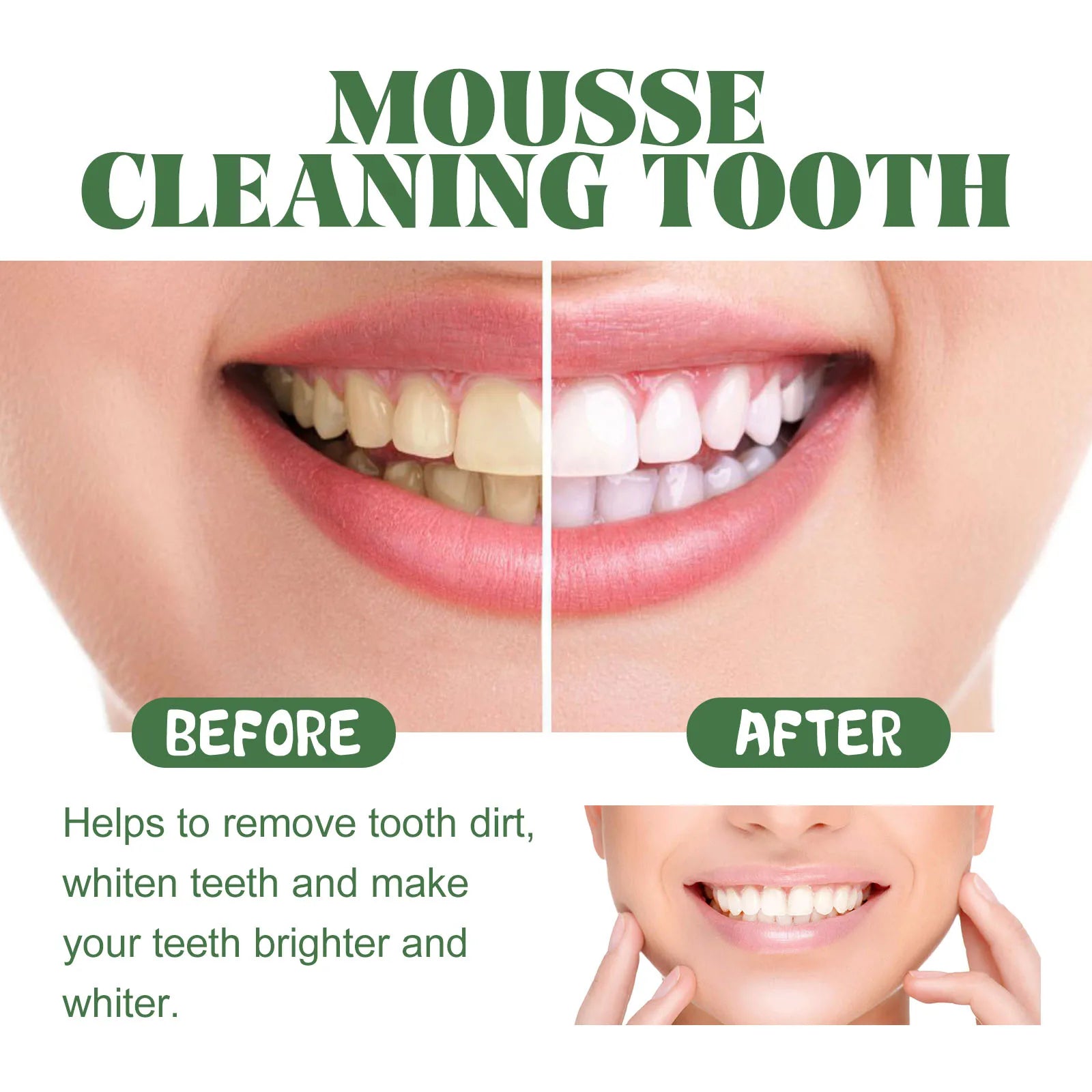 Whitening Foaming Toothpaste Stain Removal Plaque Foam Mousse - 13