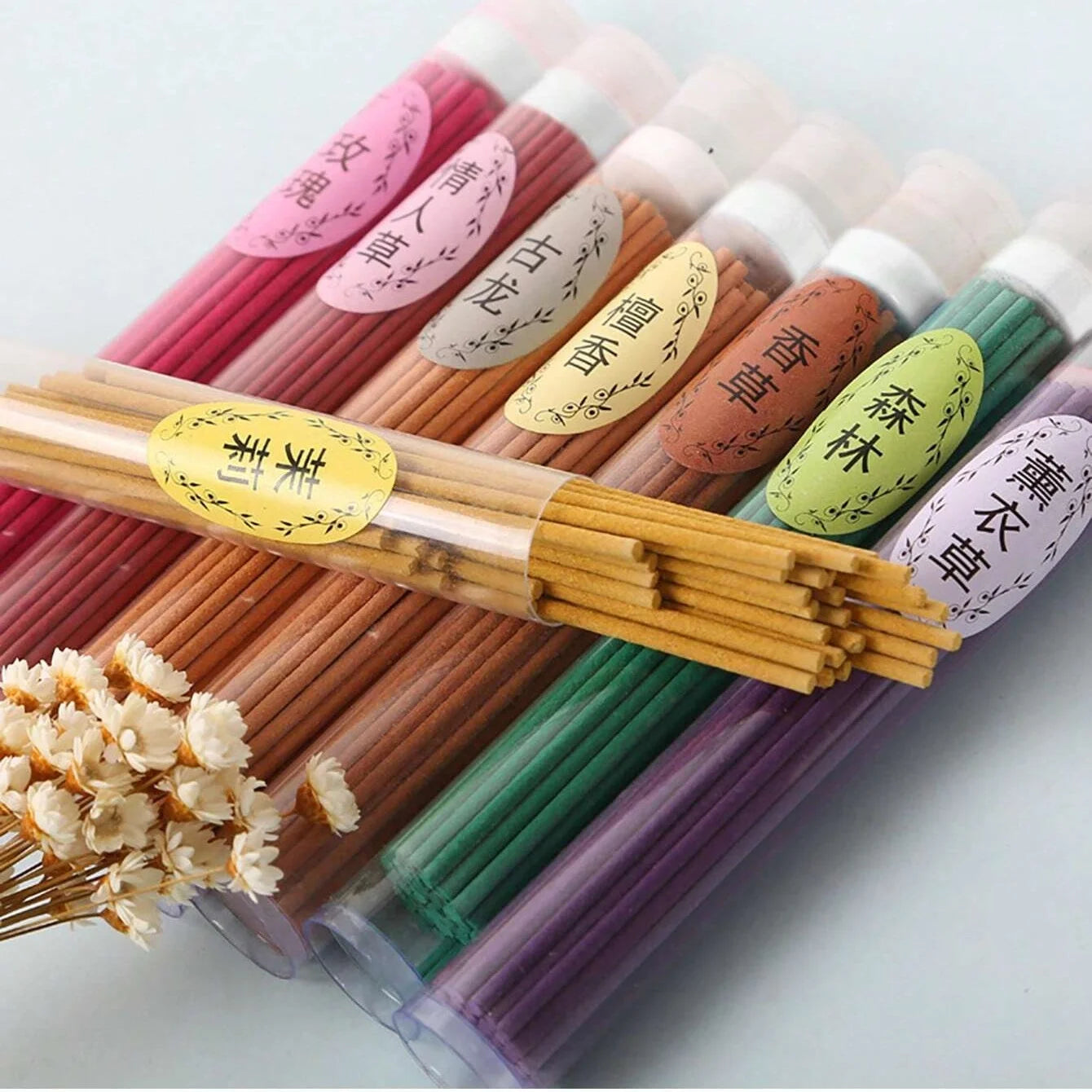 50Pc Natural Incense Sticks Aromatherapy for Yoga Meditation Relaxation