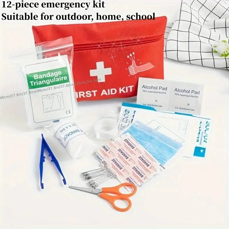 Portable First Aid Kit Emergency Trauma Bag for Car Home and Travel - 2