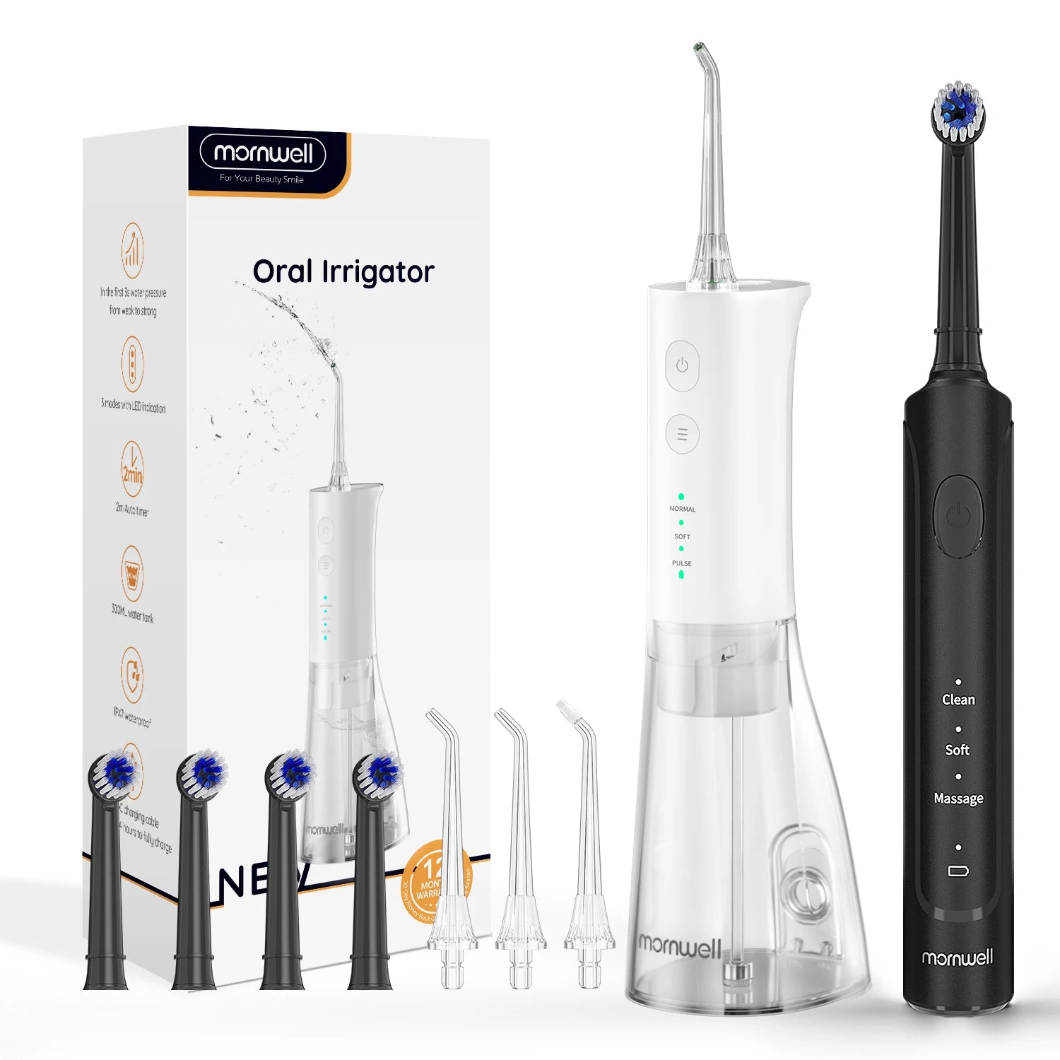 Water Flosser and Electric Toothbrush Combo Oral Clean Kit - 20