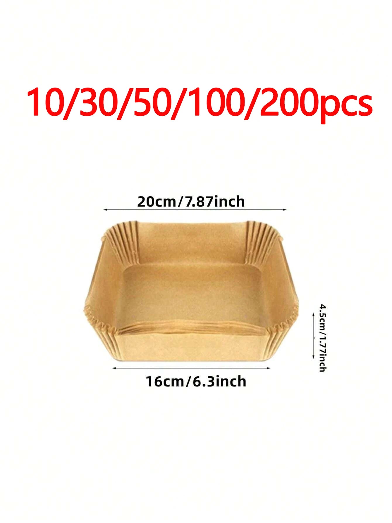 Disposable Air Fryer Paper Liners Non Stick Baking Parchment Mats