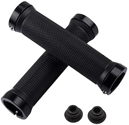 Non-Slip MTB Bicycle Handlebar Grips with Double Aluminum Alloy Lock