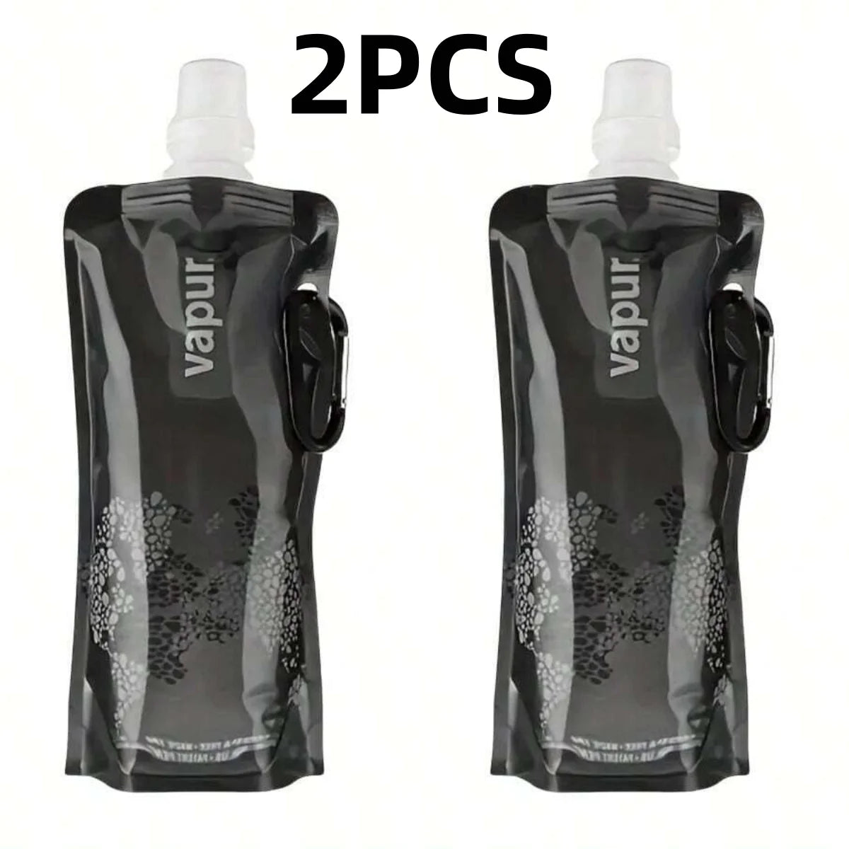 Portable Foldable Water Bag 500ml Soft Flask for Hiking and Camping - 18